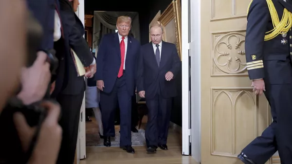 Доналд Трамп и Владимир Путин - Sputnik Србија