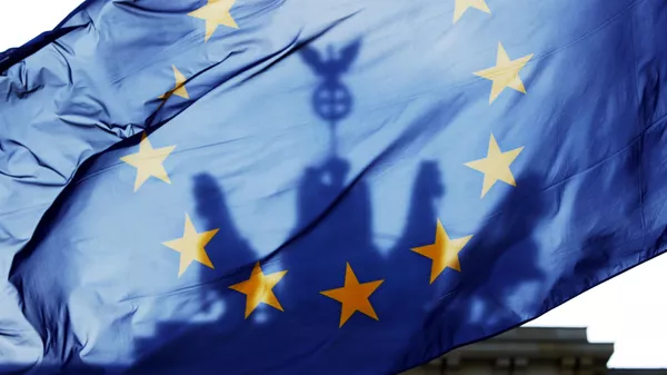 Zastava EU, Branderburška kapija, Berlin - Sputnik Srbija