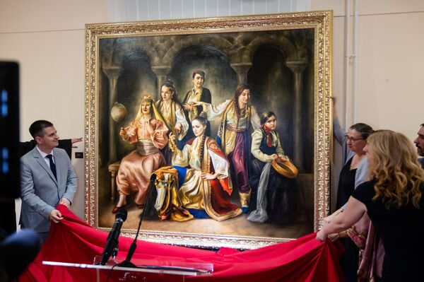 Svečano otkrivanje slike Venac u Domu vojske u Beogradu - Sputnik Srbija