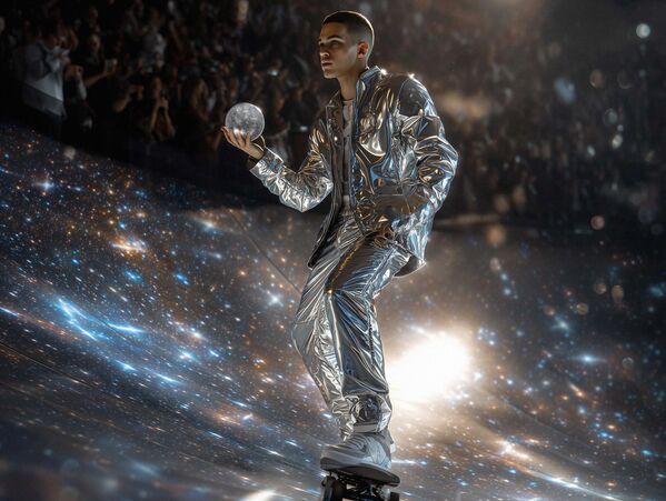 Меркур (Хермес) је древни бог брзине и комуникације, који се на писти вози на скејтборду. - Sputnik Србија
