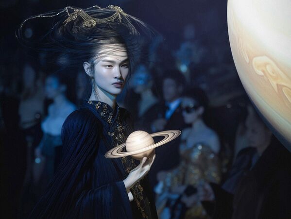 Сатурн (Кронос) је титан времена и владар Сатурна. На модној писти он представља бескрупулозну елеганцију. - Sputnik Србија