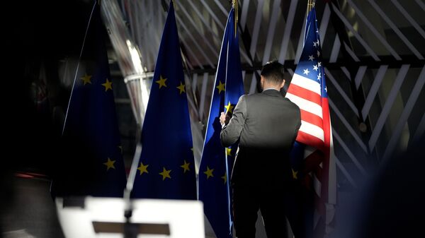 Застава ЕУ и Америке - Sputnik Србија