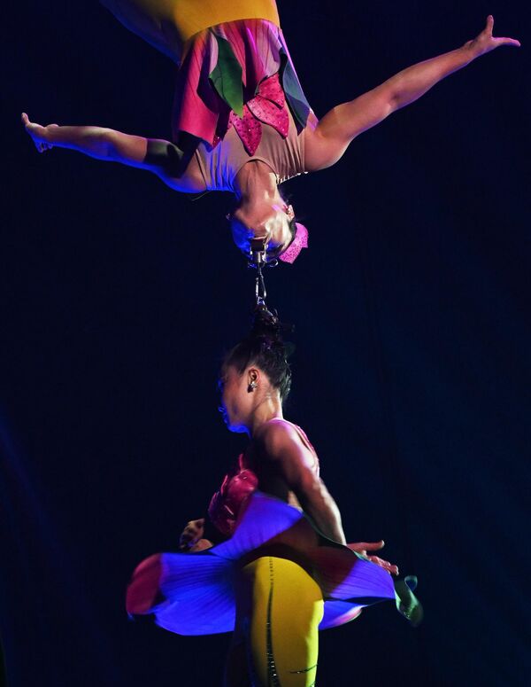 Гимнастика у ваздуху групе „Ду Сен“ под вођством Тонг Тоан Танга (Вијетнам). Гимнастика у ваздуху групе „Ду Сен“ под вођством Тонг Тоан Танга (Вијетнам). - Sputnik Србија