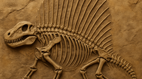 Fosil gmizavca - ilustracija. - Sputnik Srbija