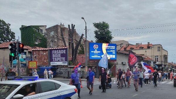 Протест родитеља ученика Пете београдске гимназије испред Министарства просвете