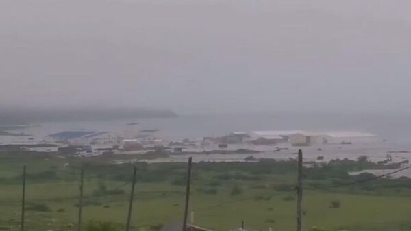 Кадры последствий землетрясения и цунами в Северо-Курильске - Sputnik Србија