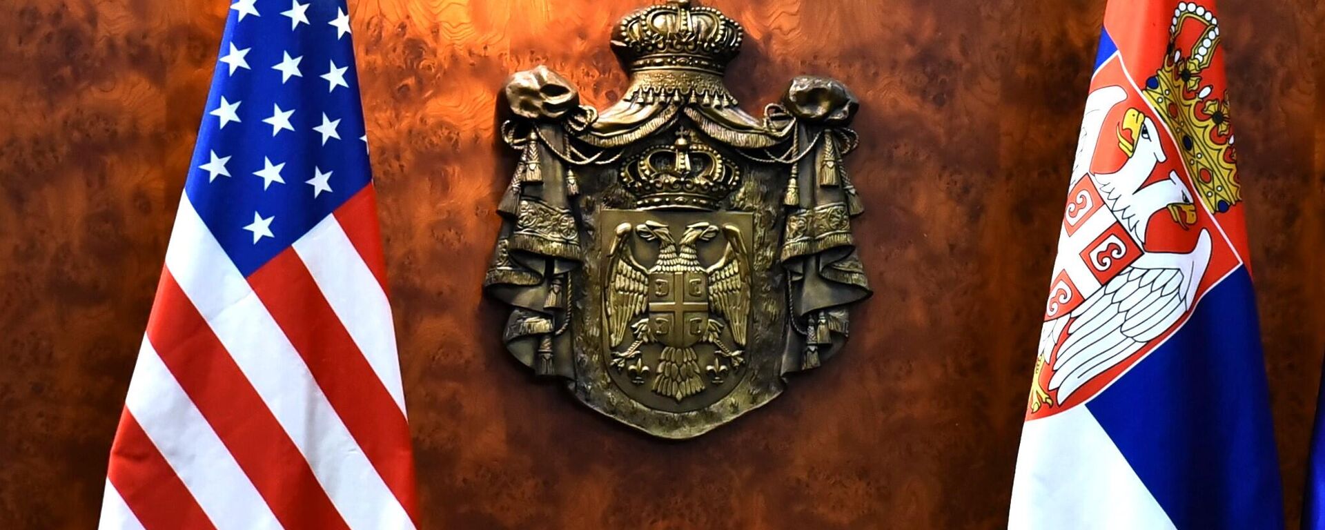 Заставе Америке и Србије  - Sputnik Србија, 1920, 21.11.2025