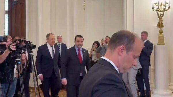 Sergej Lavrov i Asad al-Šibani - Sputnik Srbija