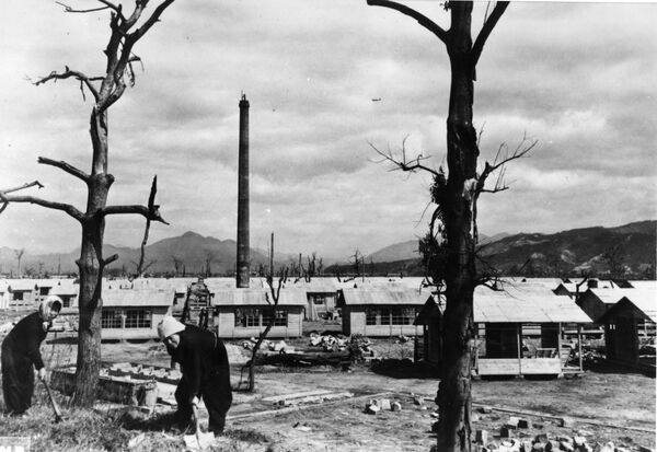 Март 1946: У Хирошими су изграђене нове куће како би замениле оне уништене атомском бомбом баченом на град 6. августа 1945. - Sputnik Србија