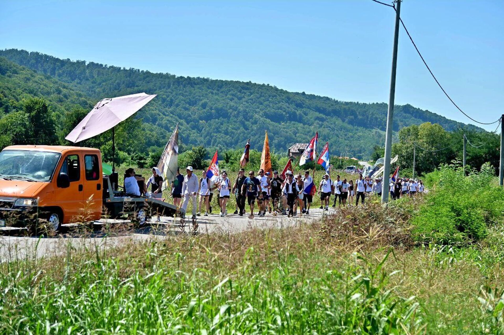 Учесници Марша на Цер - Sputnik Србија, 1920, 10.08.2025