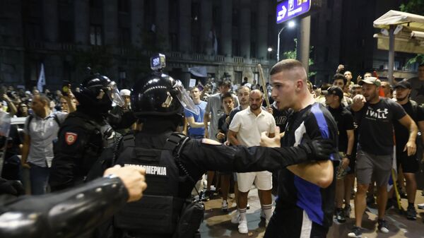 Protest ispred Pionirskog parka - Sputnik Srbija