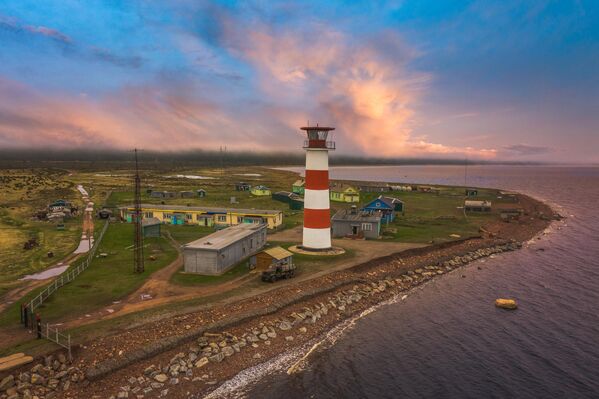 Светионик на Терској обали Белог мора. Светионик на Терској обали Белог мора. - Sputnik Србија