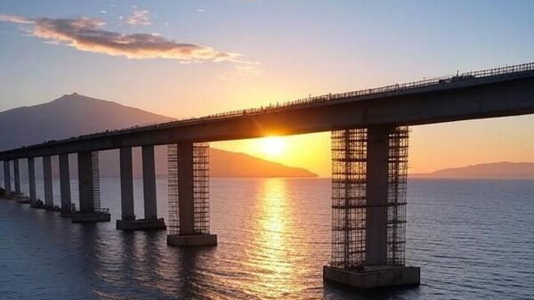 Gradnja mosta, ilustracija - Sputnik Srbija