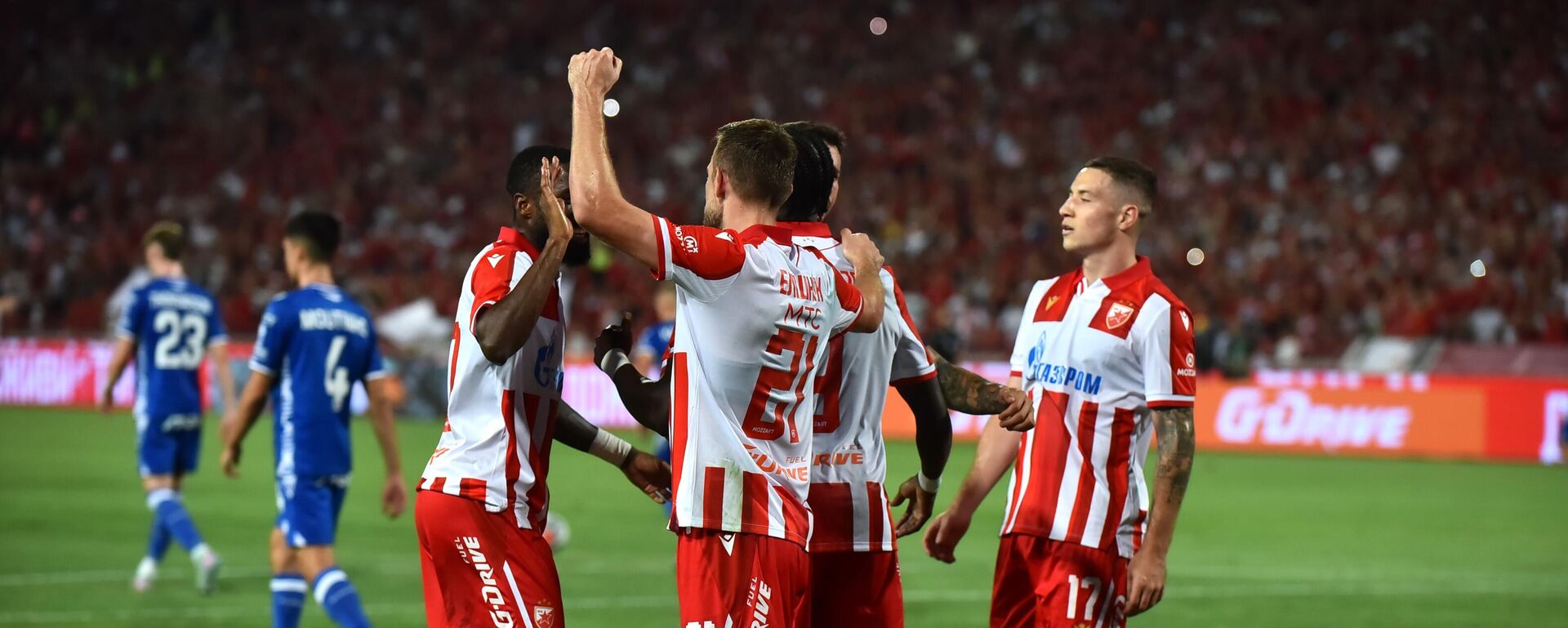 Fudbaleri Crvene zvezde slave pogodak - Sputnik Srbija, 1920, 23.10.2025