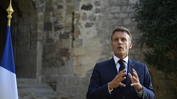 Predsednik Francuske Emanuel Makron  - Sputnik Srbija