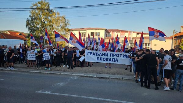 Protesti protiv blokada u Srbiji. - Sputnik Srbija