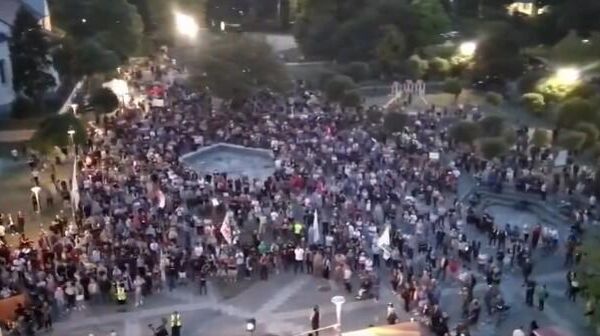 protest u Sremskoj Mitrovici - Sputnik Srbija