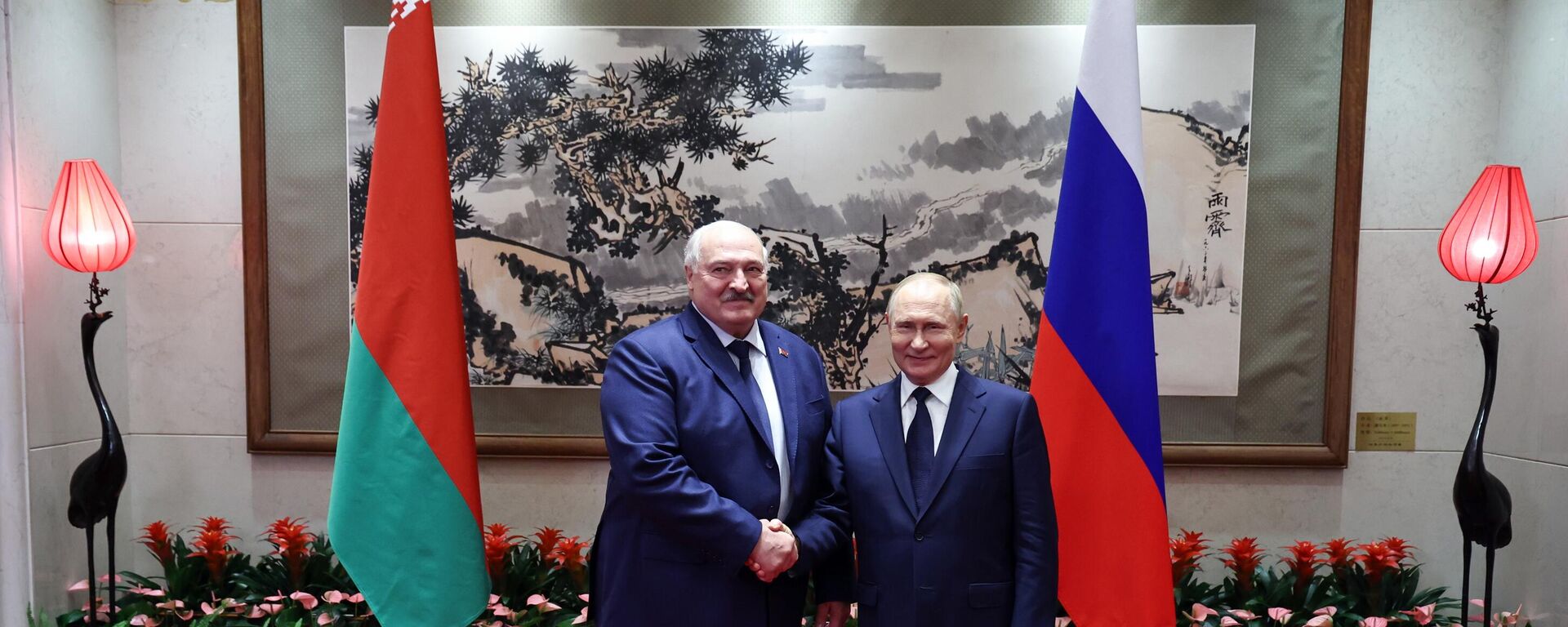 Predsednici Belorusije i Rusije, Aleksandar Lukašenko i Vladimir Putin - Sputnik Srbija, 1920, 02.09.2025