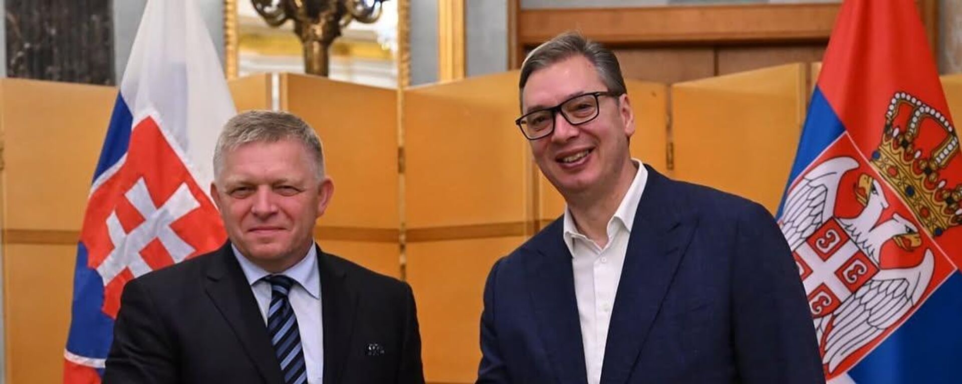 Robert Fico i Aleksandar Vučić - Sputnik Srbija, 1920, 03.09.2025