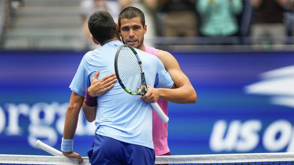 Novak Đoković i Karlos Alkaras - Sputnik Srbija