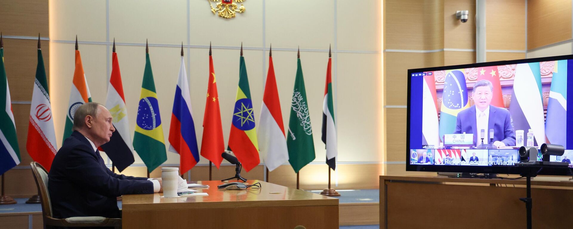 Владимир Путин на седници БРИКС-а - Sputnik Србија, 1920, 08.09.2025