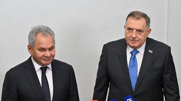 Sekretar Saveta bezbednosti Rusije Sergej Šojgu i predsednik Republike Srpske Milorad Dodik - Sputnik Srbija