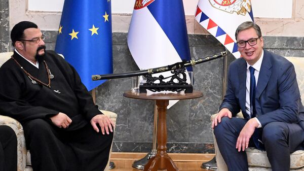 Aleksandar Vučić i Stiven Sigal - Sputnik Srbija