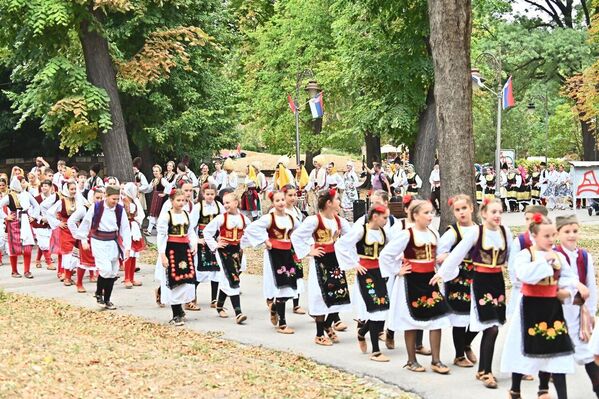 Своје место у прослави Дана традиције имали су и најмлађи играчи фолклора. - Sputnik Србија