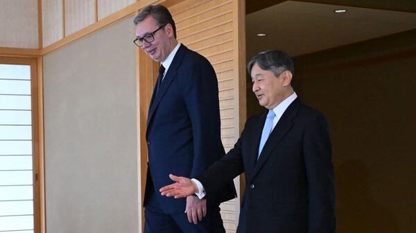 Александар Вучић и цар Нарухито - Sputnik Србија