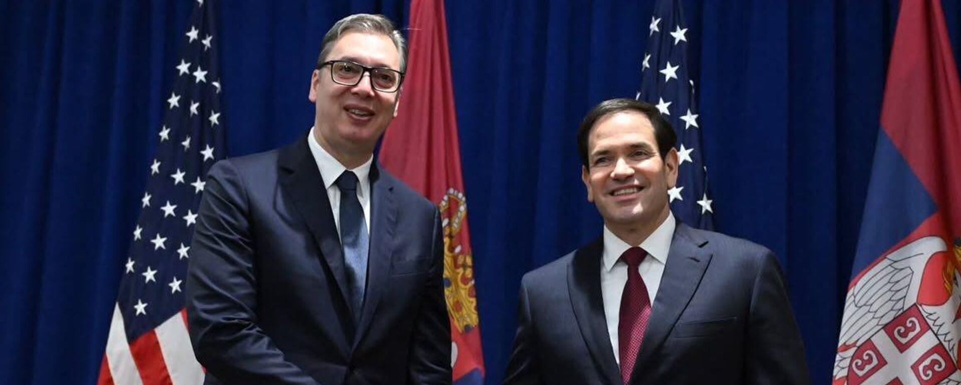 Александар Вучић и Марко Рубио - Sputnik Србија, 1920, 24.09.2025