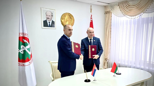 Министри здравља Србије и Белорусије, Златибор Лончар и Александар Хоџајев - Sputnik Србија