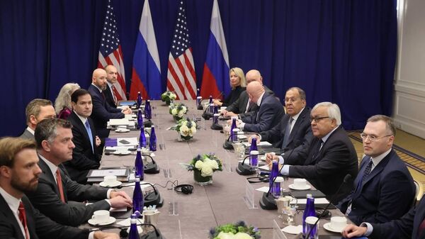 Састанак руског министра спољних послова Сергеја Лаврова и америчког државног секретара Марка Рубија - Sputnik Србија