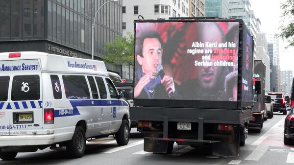 Srpska dijaspora tokom zasedanja UN skreće pažnju na težak život Srba na KiM - Sputnik Srbija