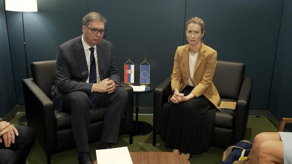 Aleksandar Vučić sa Kajom Kalas - Sputnik Srbija