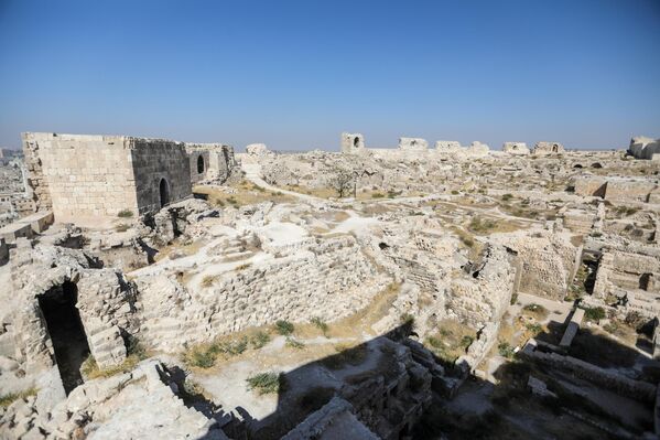 Тврђаву у Алепу и више других археолошких знаменитости у Сирији 2023. је оштетио земљотрес у којем су погинуле стотине људи. Делови унутар тврђаве су том приликом пали, а делови одбрамбених зидова на северистоку напрсли и нагнули се.  Такође, велики делови џамије унутар тврђаве  срушени, као и улаз у одбрамбену кулу. - Sputnik Србија