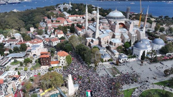 İstanbul'da Filistin'e ve Uluslararası Özgürlük Filosu'na Destek - Sputnik Srbija