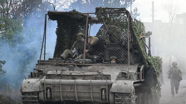 Minobacač 2S4 Tjuljpan u zoni SVO - Sputnik Srbija