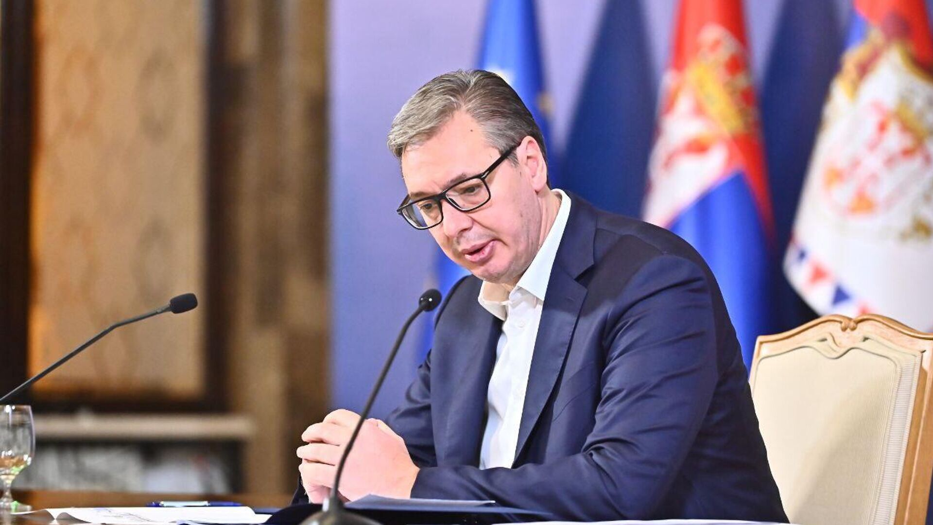 Председник Србије Александар Вучић Председник Србије Александар Вучић - Sputnik Србија, 1920, 09.10.2025