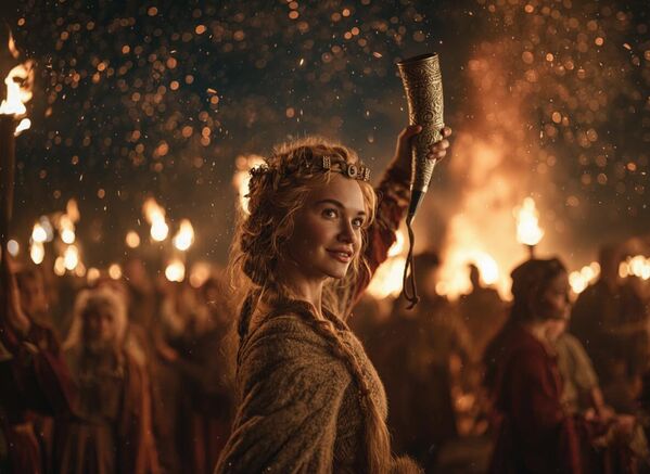 Фреја — скандинавска богиња љубави, лепоте, рата и магије. На празник Валпургијева ноћ којим се слави долазак пролећа,  пале се огромне ломаче како би се отерала зима и зли духови. - Sputnik Србија