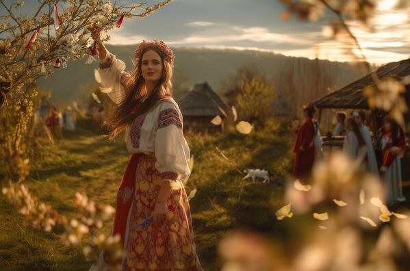 Илеана Косинзеана је хероина молдавског фолклора, отелотворење пролећа и обнове. Њен лик симболизује буђење природе, плодност и лепоту традиција. У легендама је често приказана као добронамерна сила која доноси цветање и хармонију. - Sputnik Србија