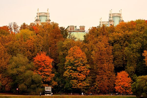 Боје јесени у Москви претварају парк у сликовит пејзаж којем се диве  мештани и туристи. - Sputnik Србија