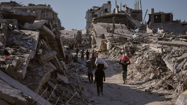 Porušene zgrade u Gazi. - Sputnik Srbija