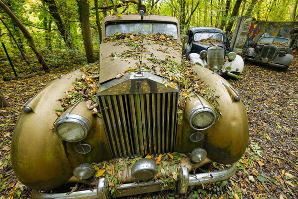 Аутомобил марке ,,ролс-ројс'' у парку скулптура аутомобила. - Sputnik Србија