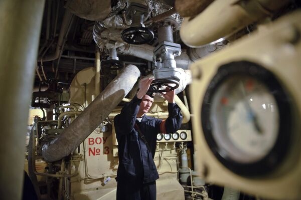 Поглед на котларницу нуклеарне крстарице „Петар Велики“. - Sputnik Србија