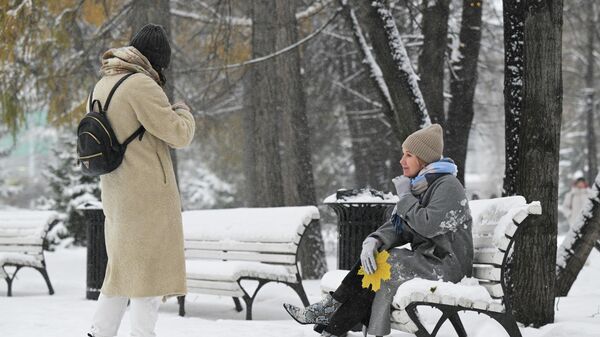 Снегопад в Новосибирске - Sputnik Србија