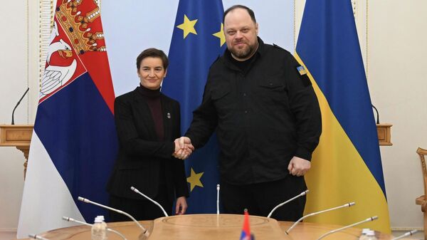 Ана Брнабић и Руслан Стефанчук - Sputnik Србија