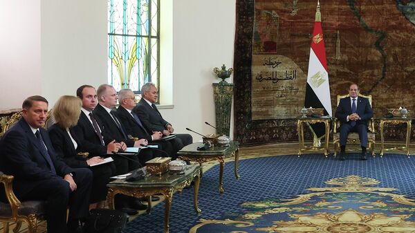 Poseta Sergeja Šojgua Kairu, sastanak sa predsednikom Egipta - Sputnik Srbija