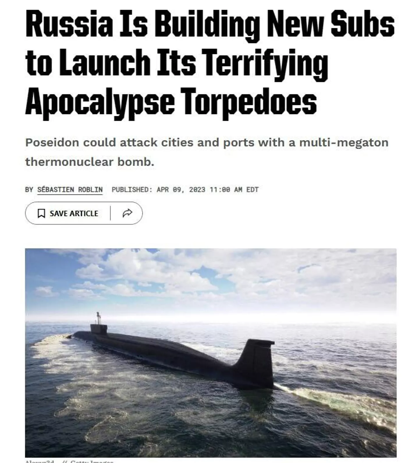 Snimak ekrana članka iz časopisa „Popular mekeniks“ - Sputnik Srbija