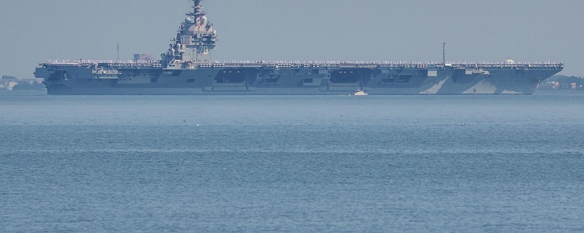 Američki nosač aviona „Džerald R. Ford“. Američki nosač aviona „Džerald R. Ford“. - Sputnik Srbija, 1920, 16.04.2026