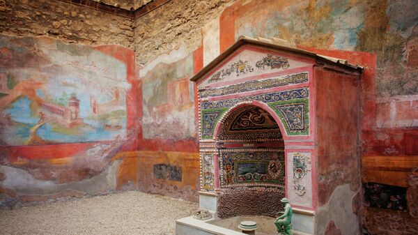 Unutrašnjost zgrade, Pompeja, Italija - Sputnik Srbija